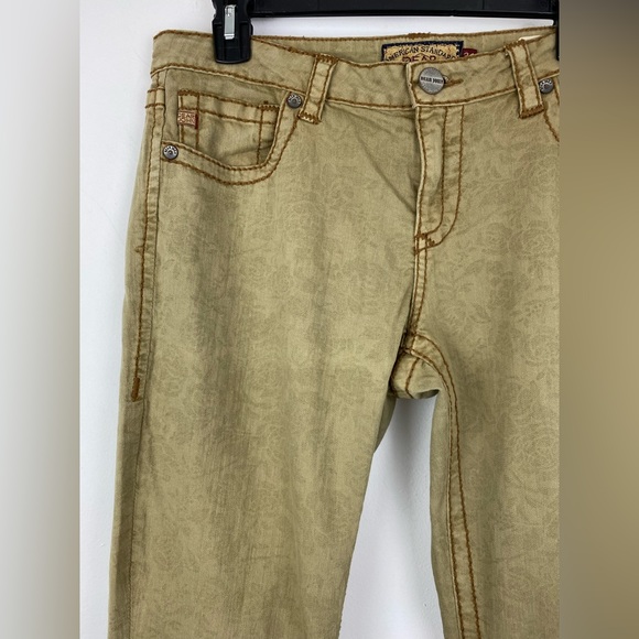 Dear John size 31 Women’s Green Floral Denim Joyrich Comfort Skinny Jeans - Picture 2 of 8